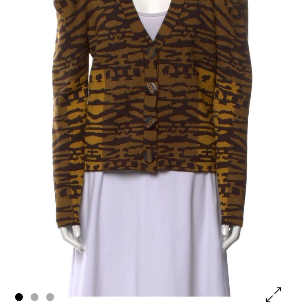Ulla Johnson Brown and Black Patterned Blazer